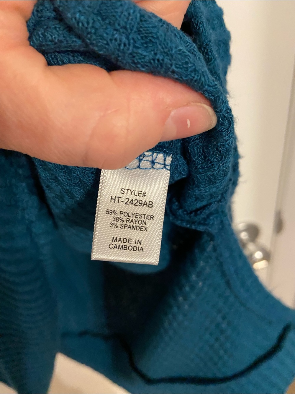 Zenana XL Teal tunic - Picture 5 of 6